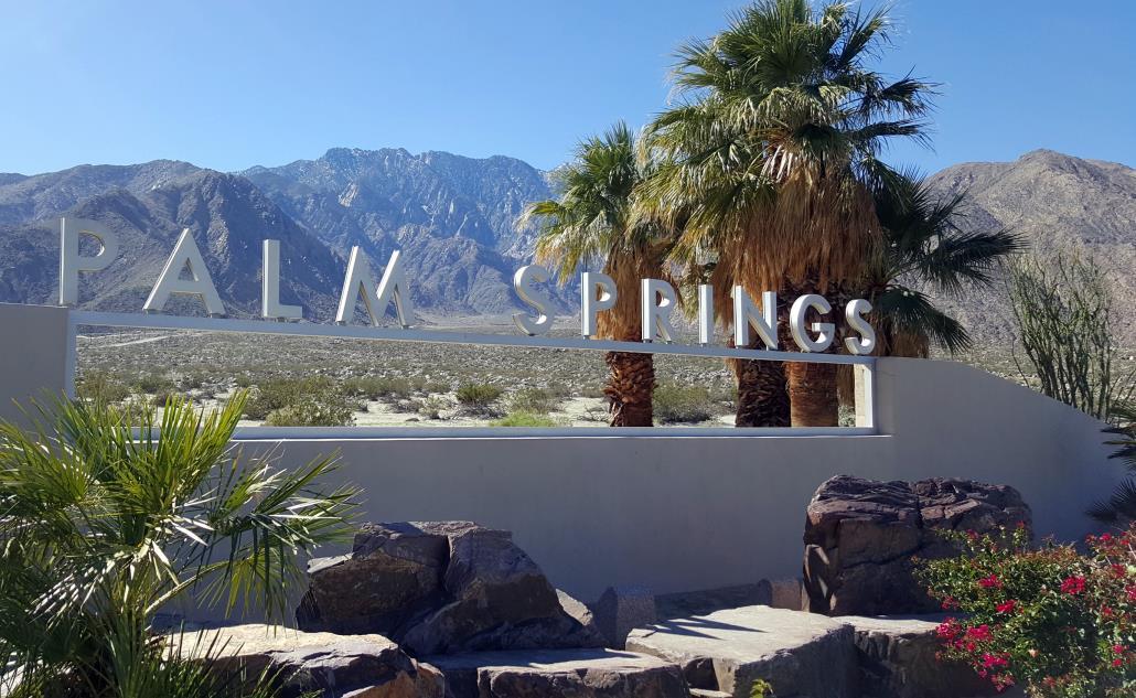 outdoor area in palm springs